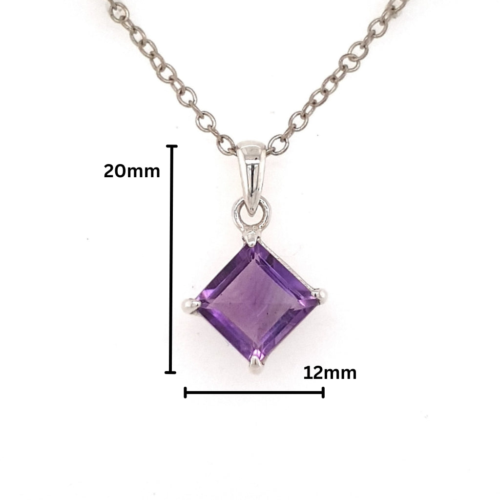 amethyst crystal pendant