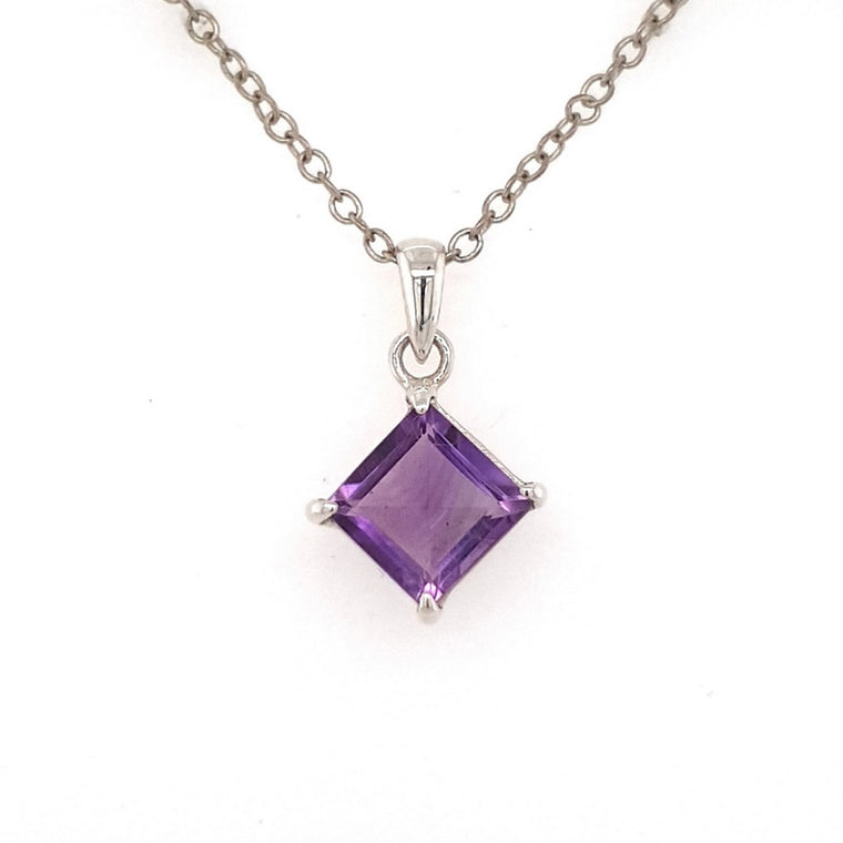 amethyst crystal pendant