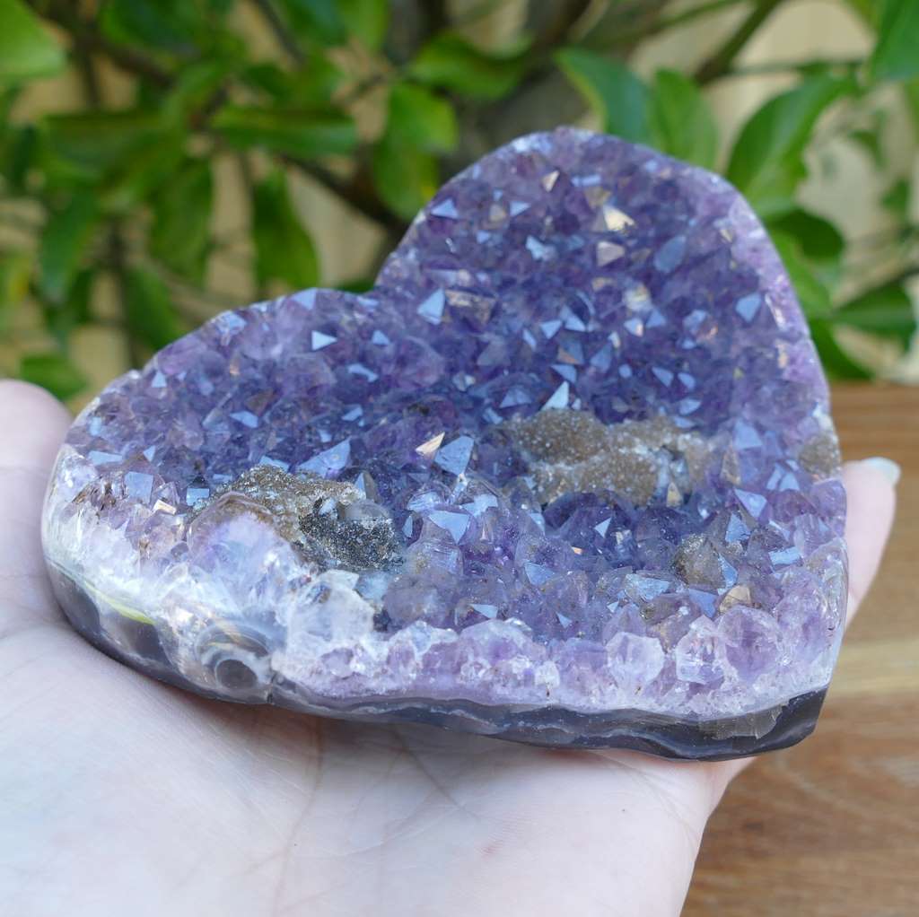 amethyst heart cluster