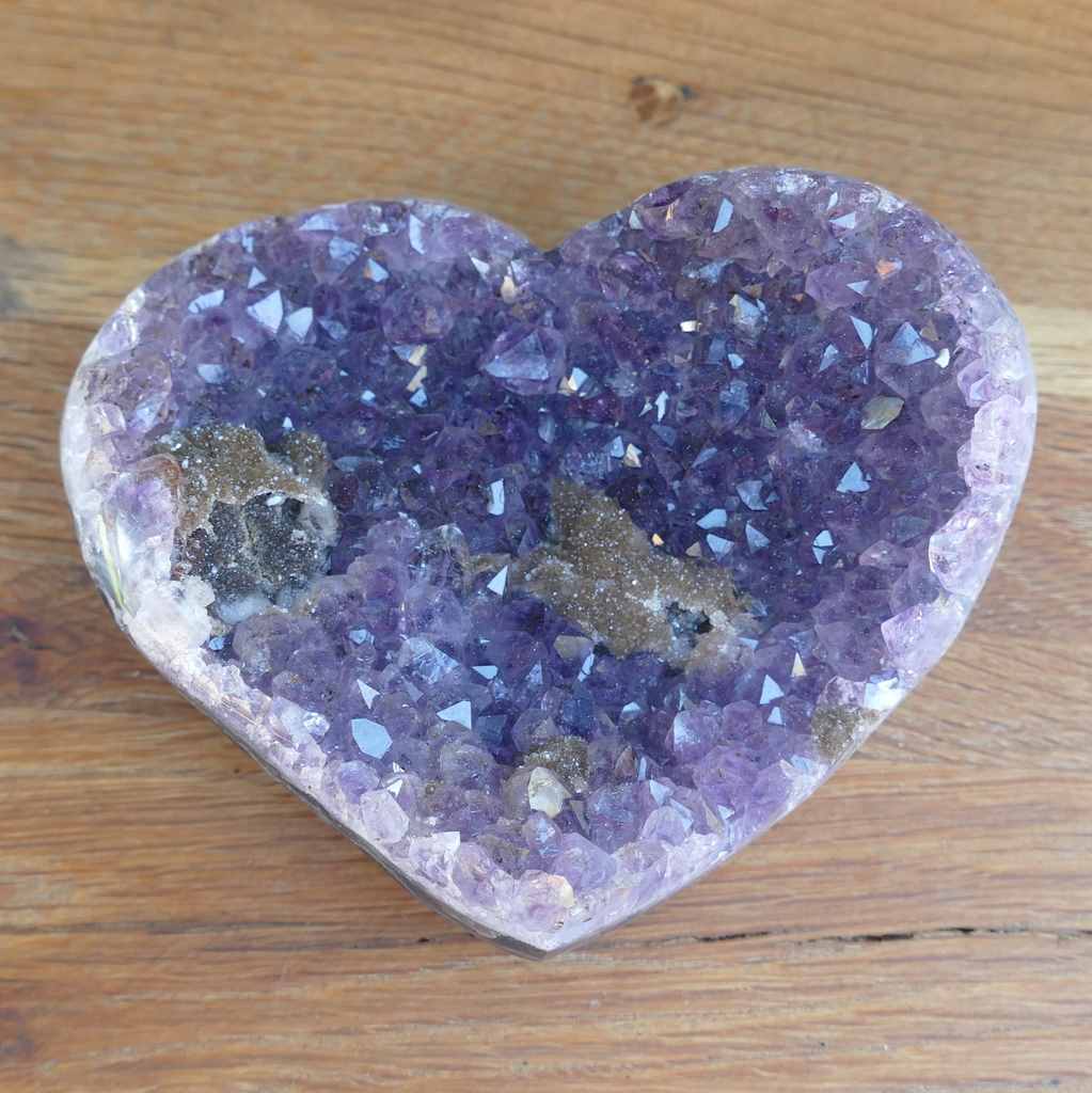 amethyst heart cluster