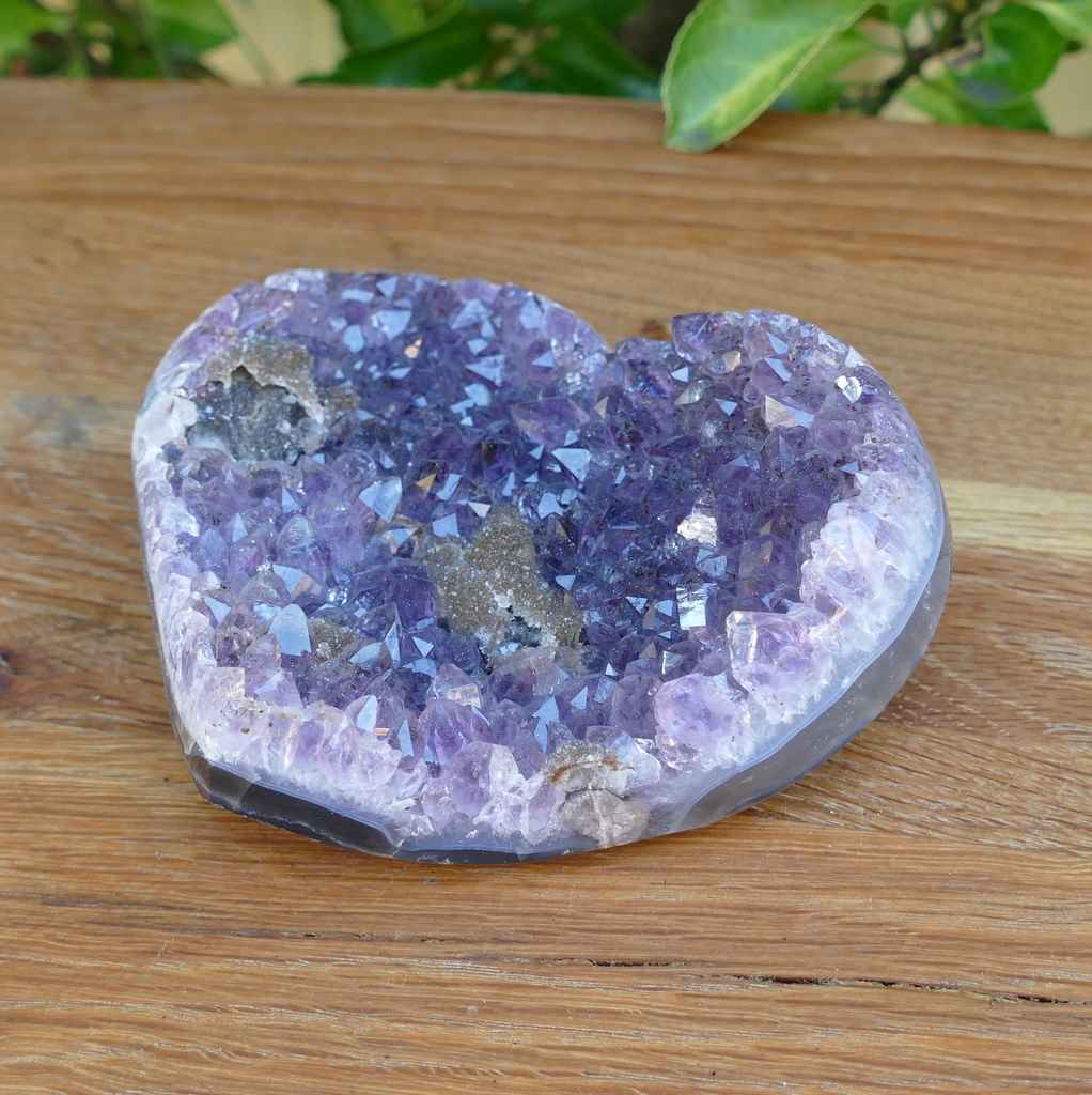 amethyst heart cluster