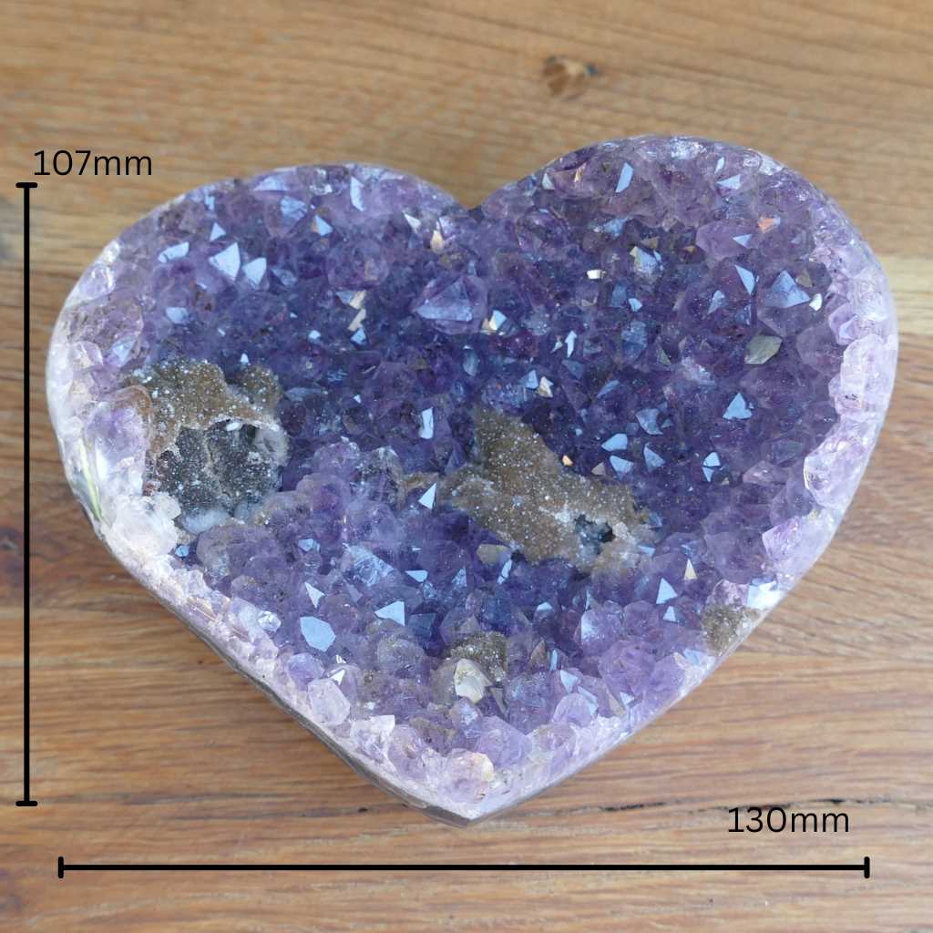 amethyst heart cluster