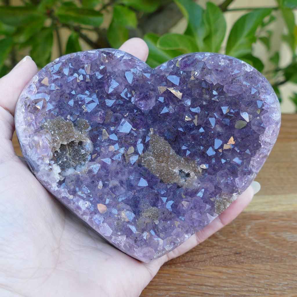 amethyst heart cluster