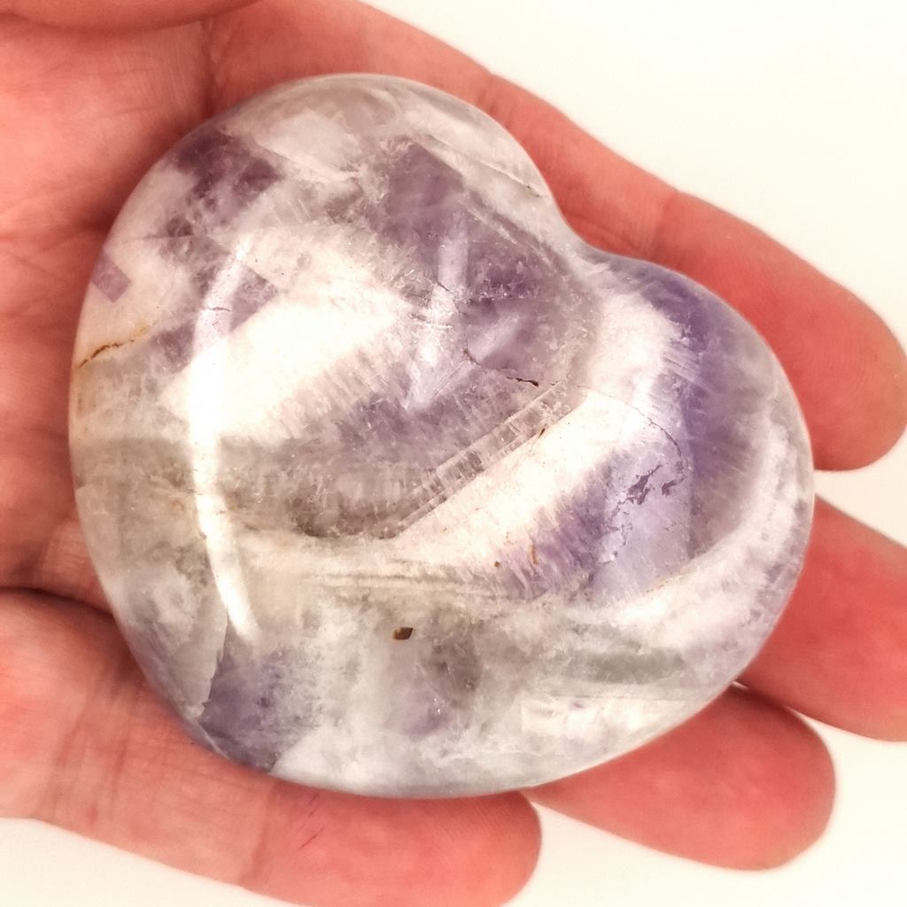 amethyst crystal heart