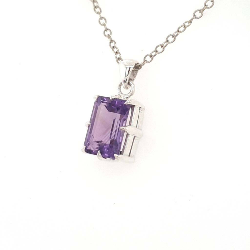 amethyst crystal pendant