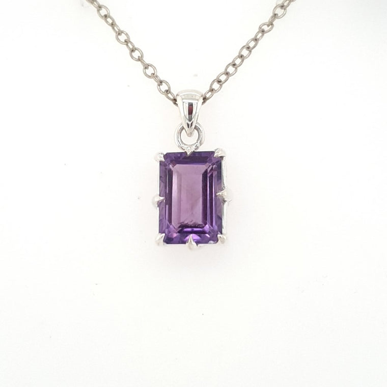 amethyst crystal pendant