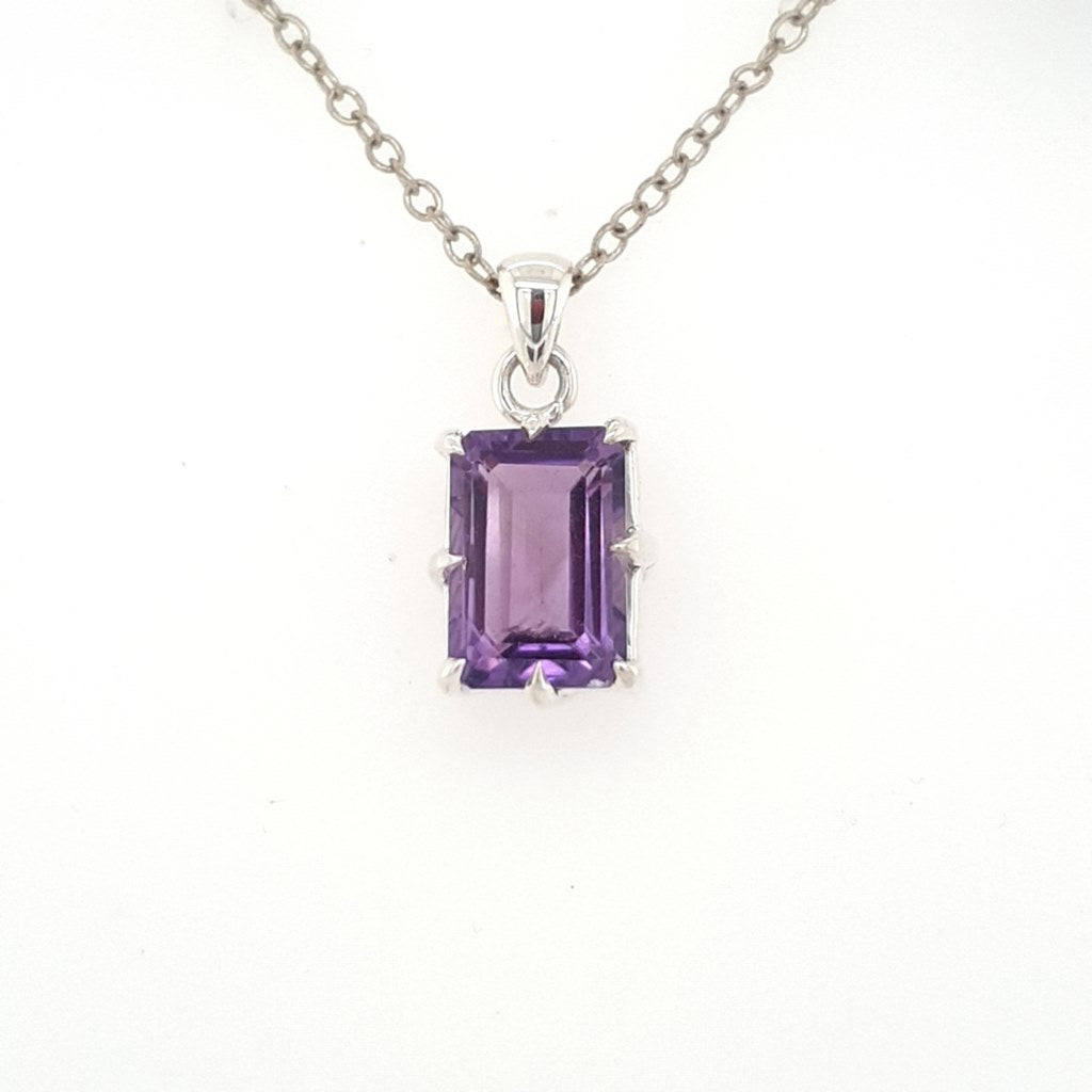 amethyst crystal pendant