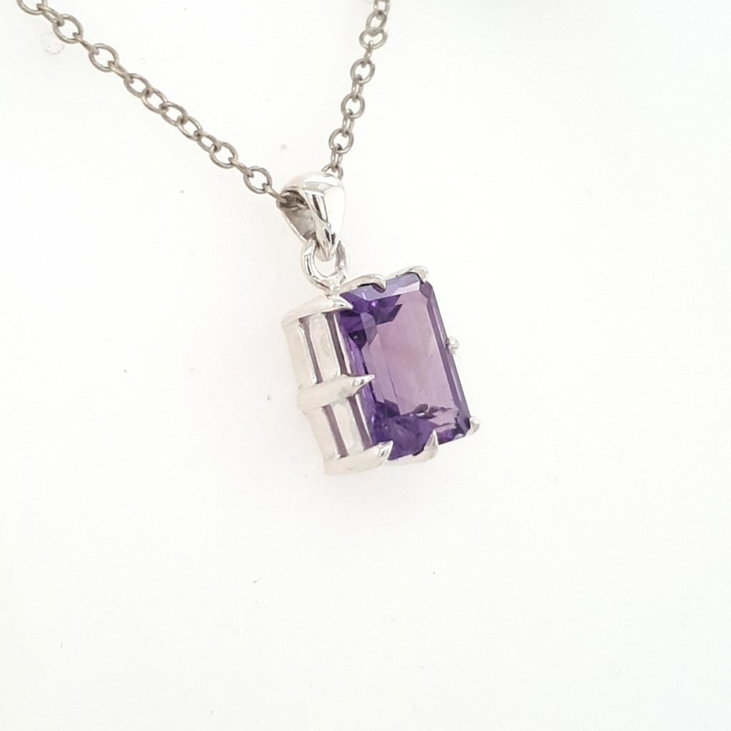 amethyst crystal pendant