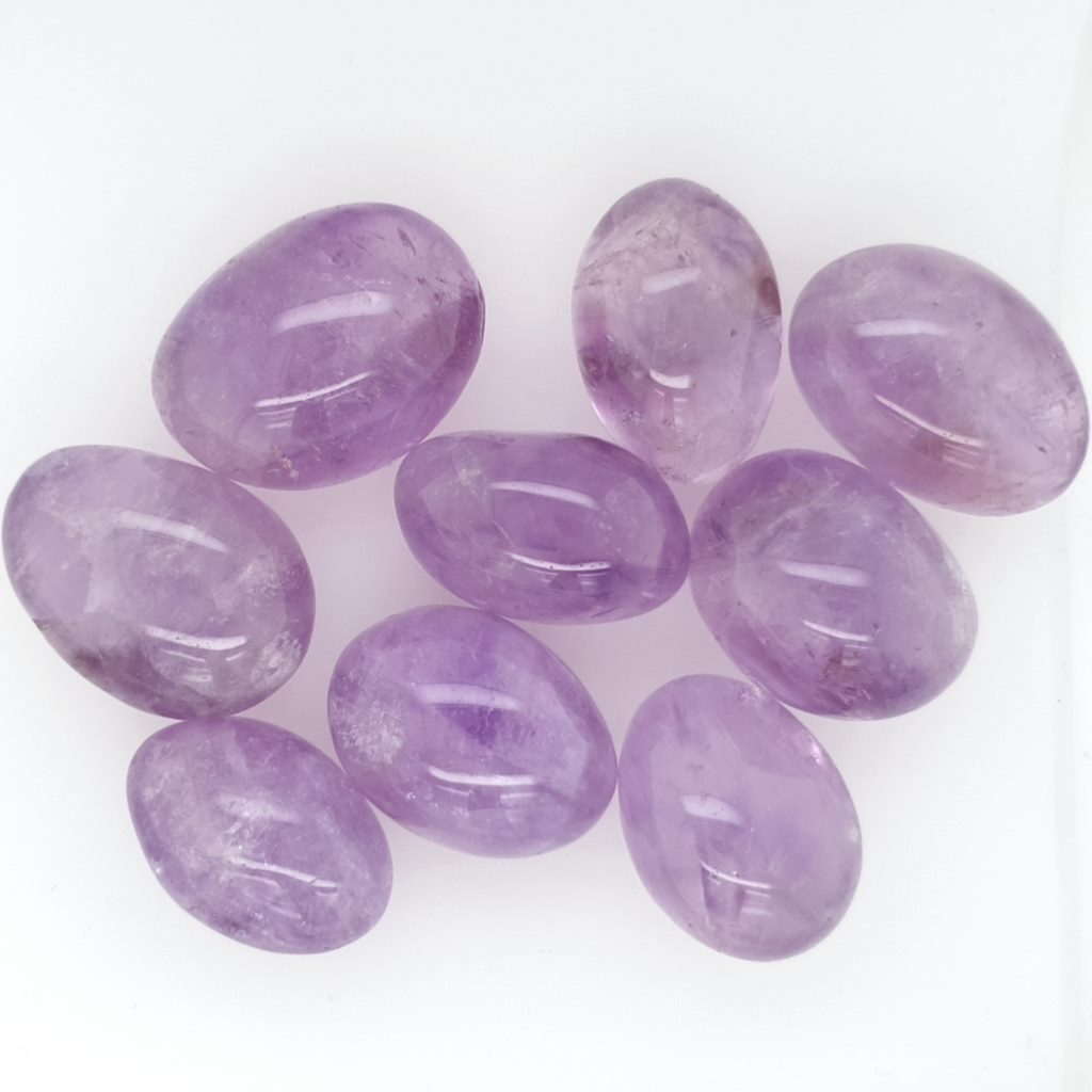 amethyst tumble stones