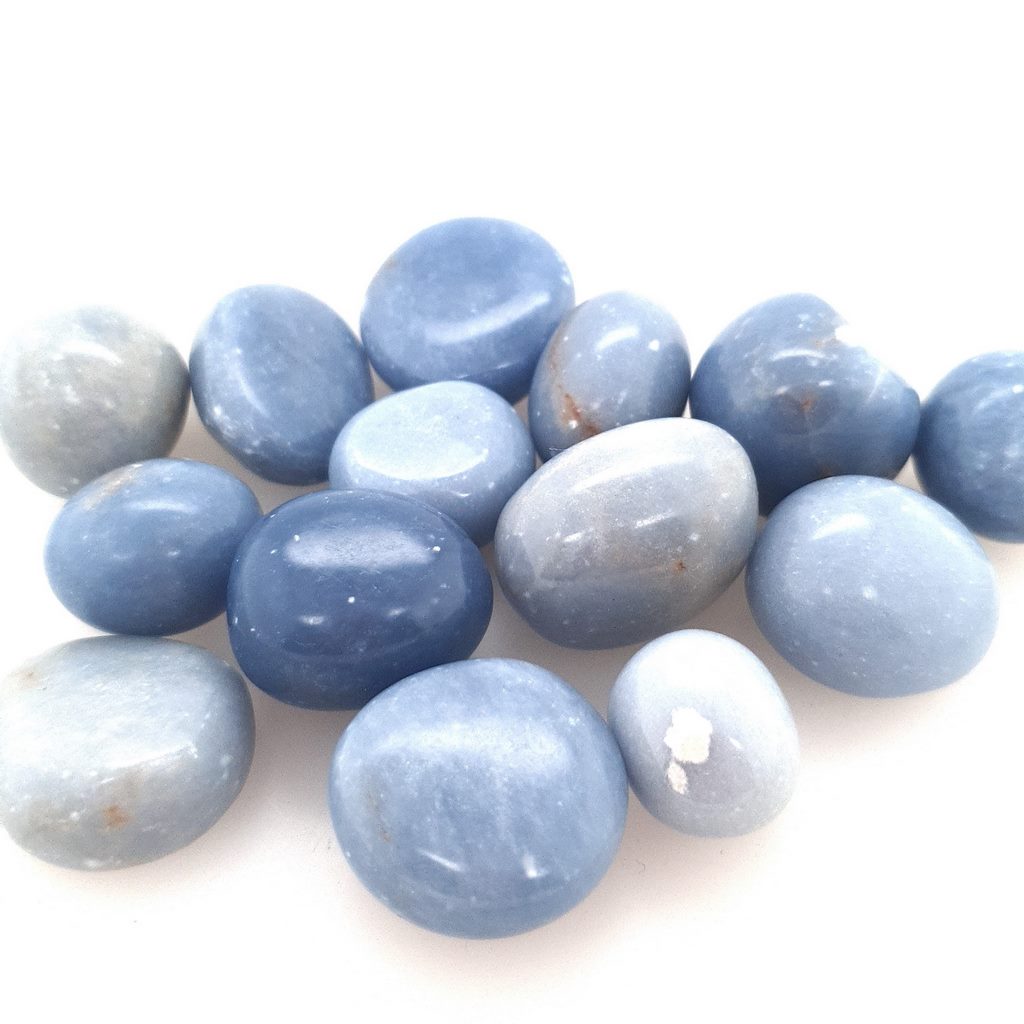 angelite tumble stones