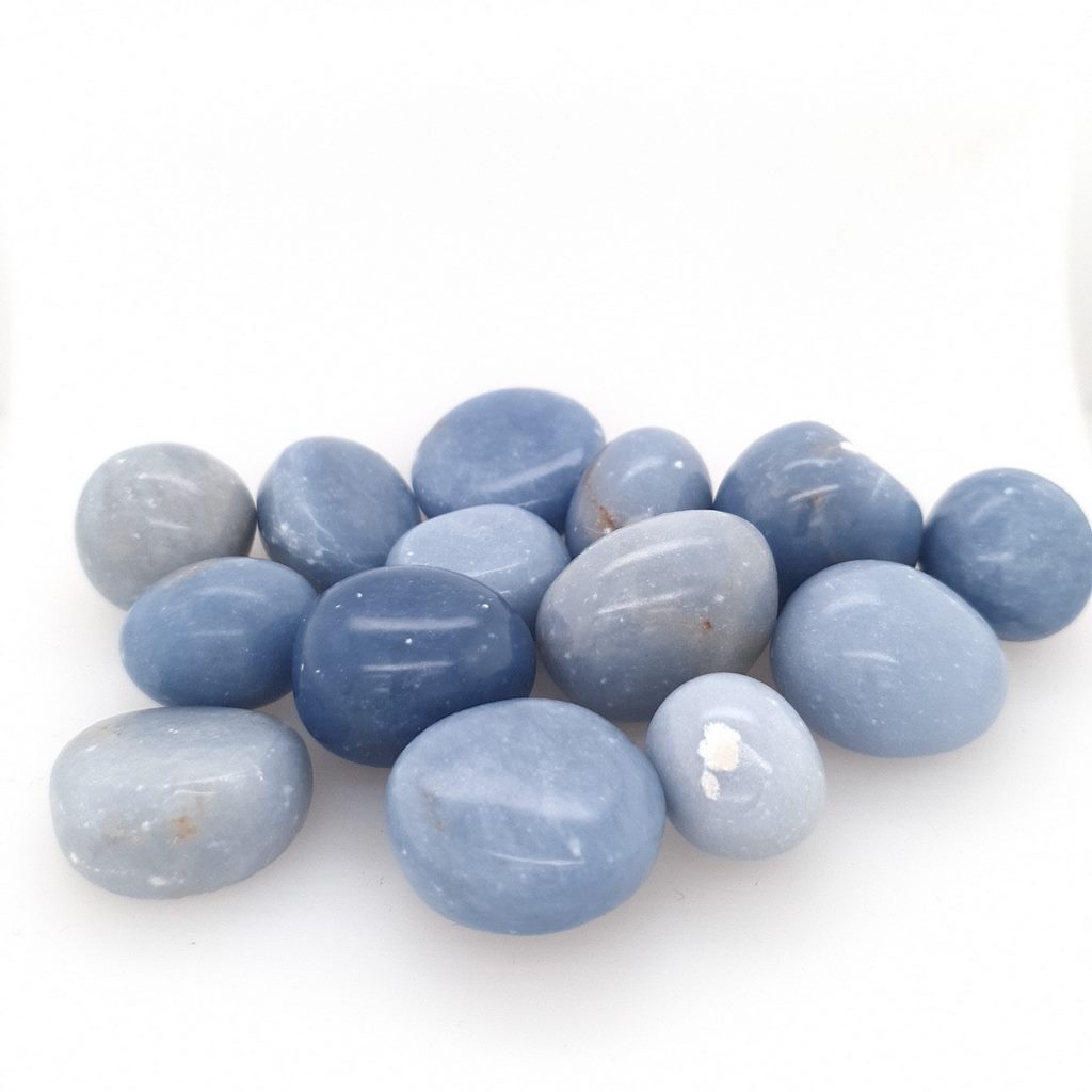 angelite tumble stones