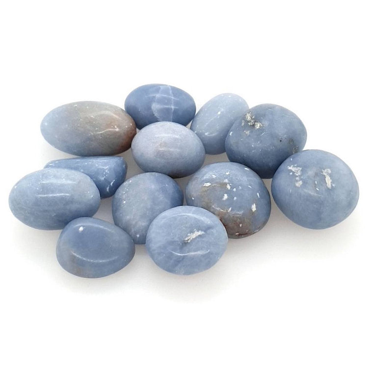 angelite tumble stones