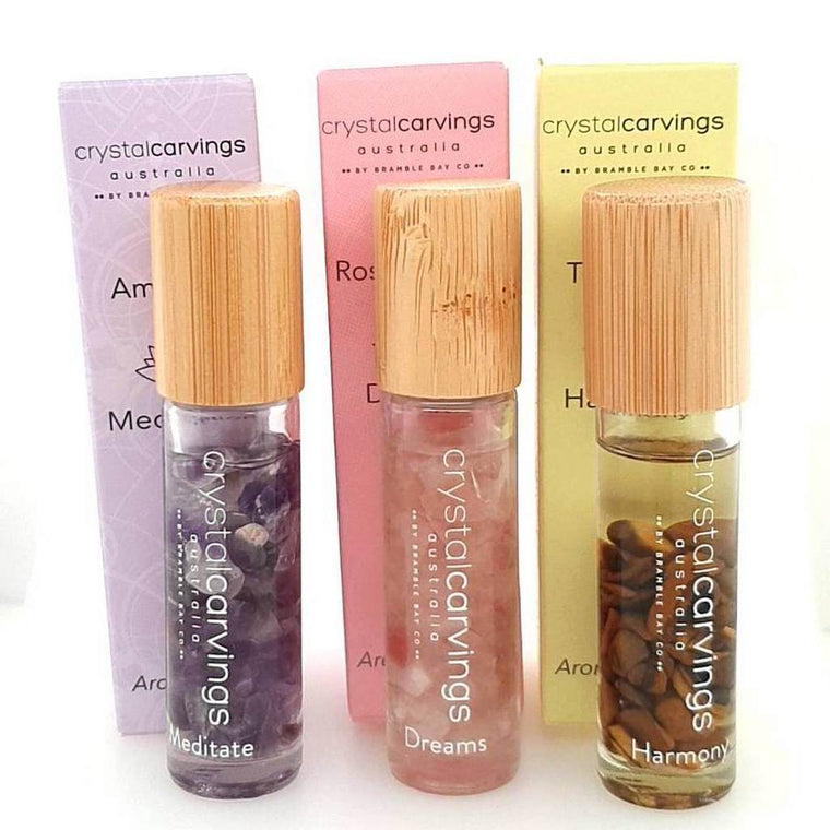 aroma crystal rollers with essential oils