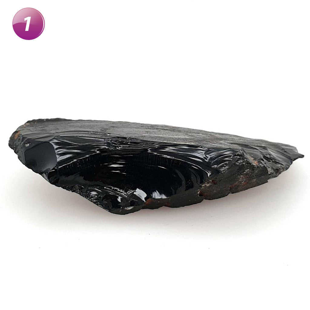 Black Obsidian Gemstone Natural Rough Stone Raw Crystals