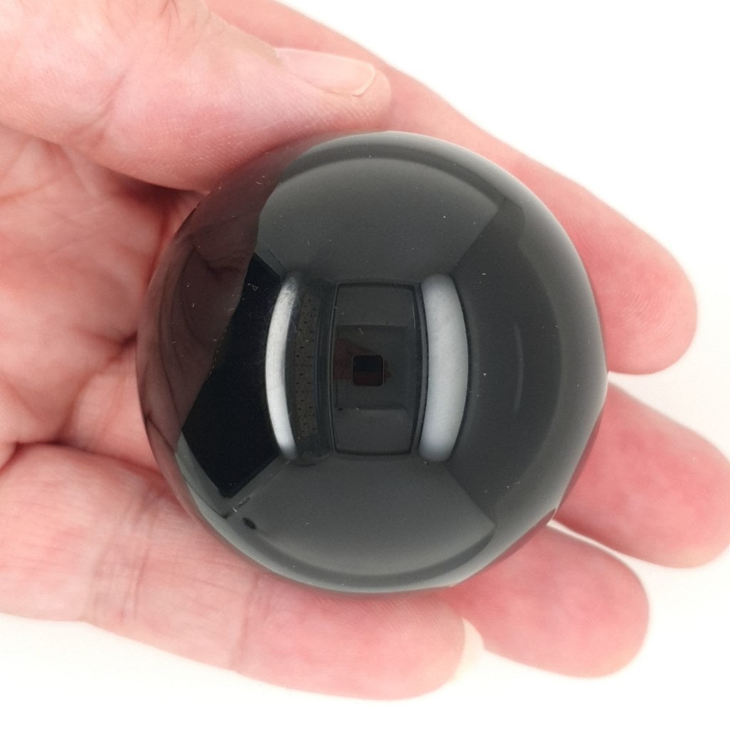 black obsidian sphere