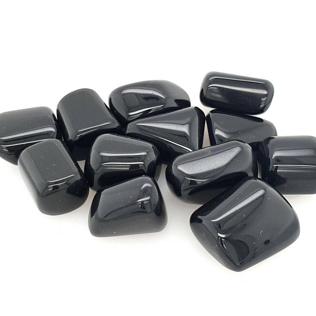 Tumbled Black Obsidian Stones