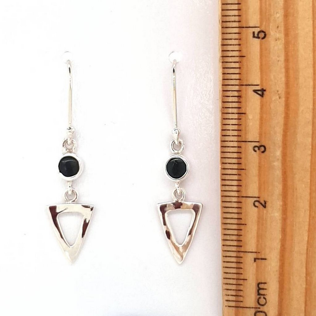 black tourmaline earrings