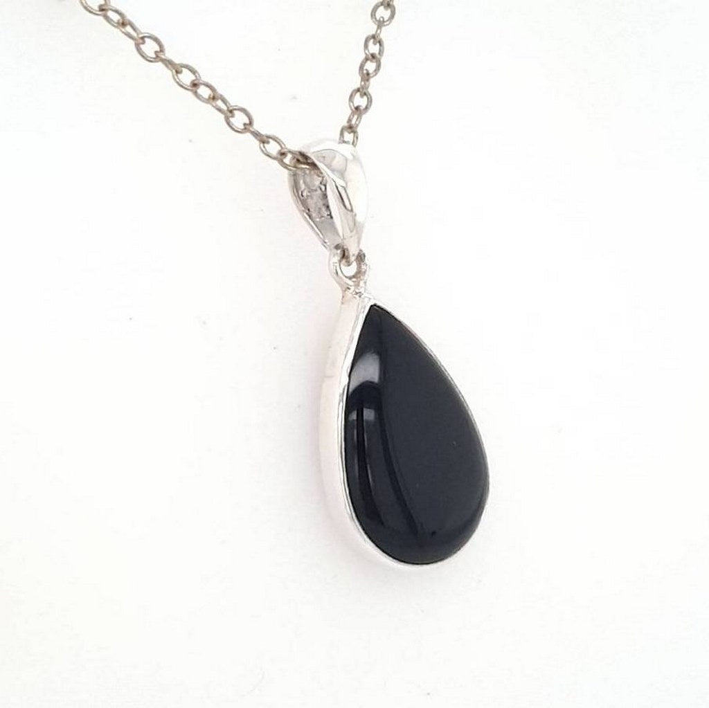 black tourmaline crystal pendant
