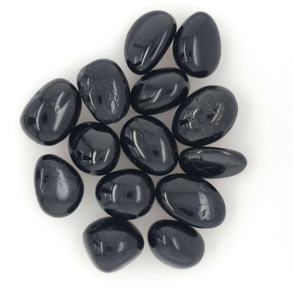 black tourmaline tumble stones