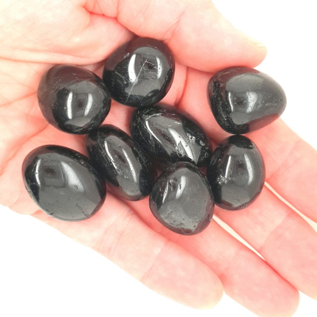 black tourmaline tumble stones