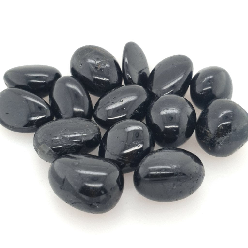 black tourmaline tumble stones