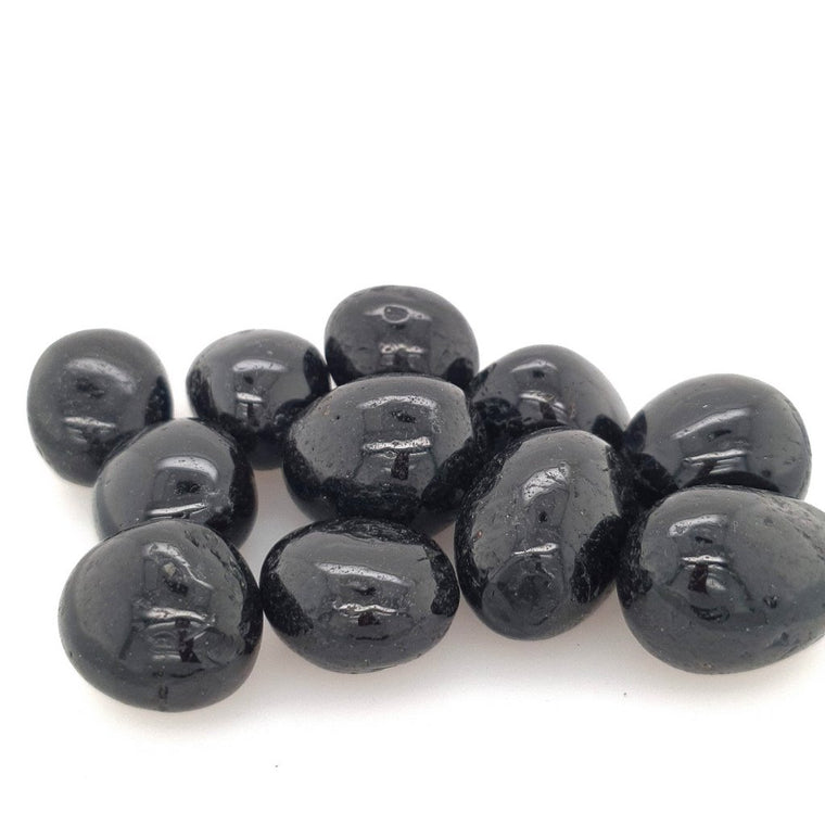 black tourmaline tumble stones