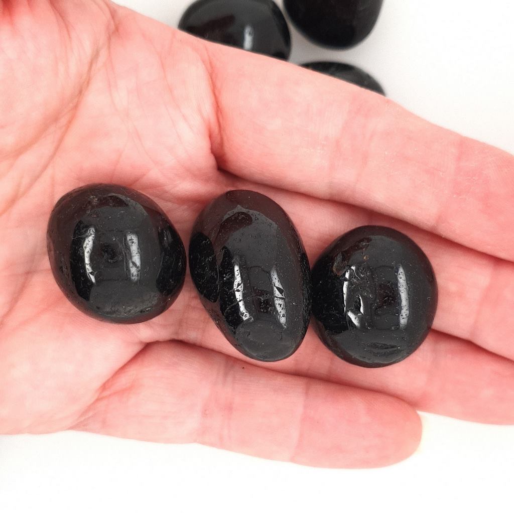 black tourmaline tumble stones