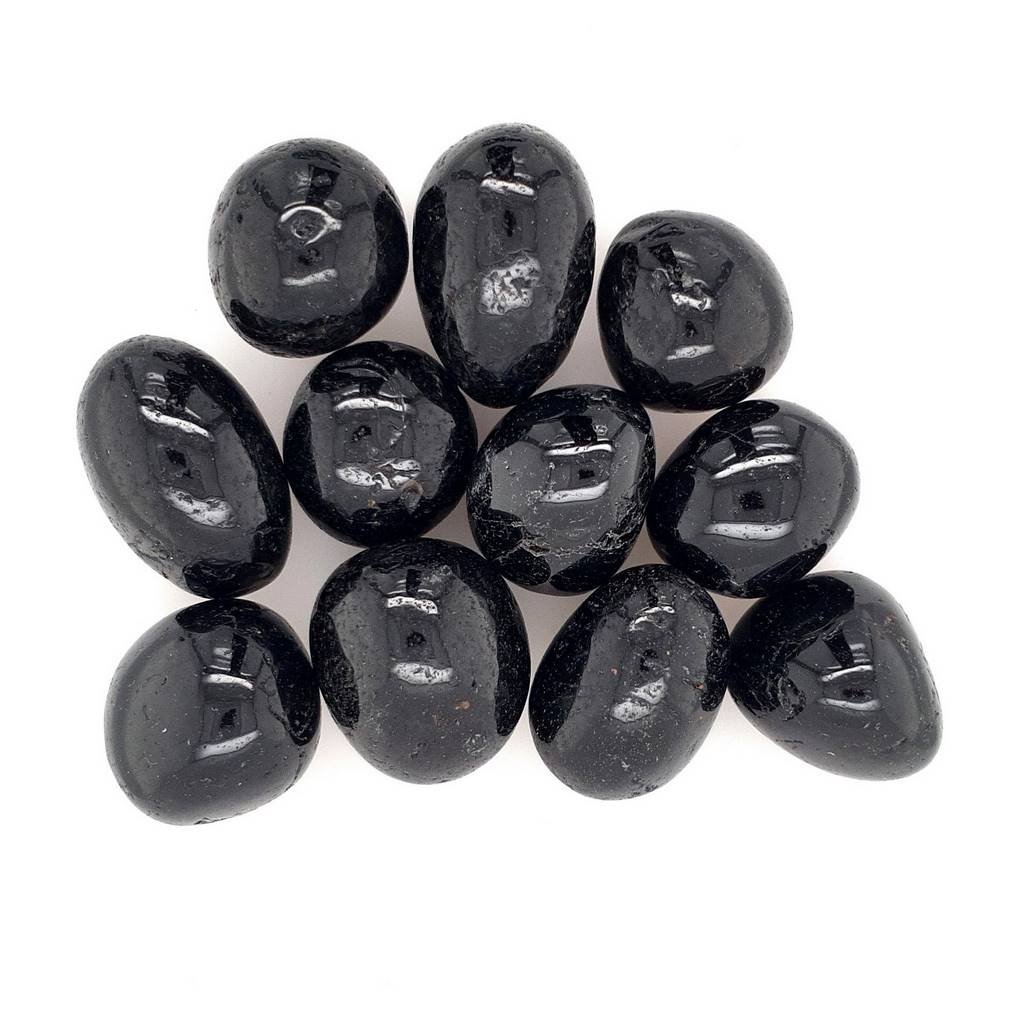 black tourmaline tumble stones