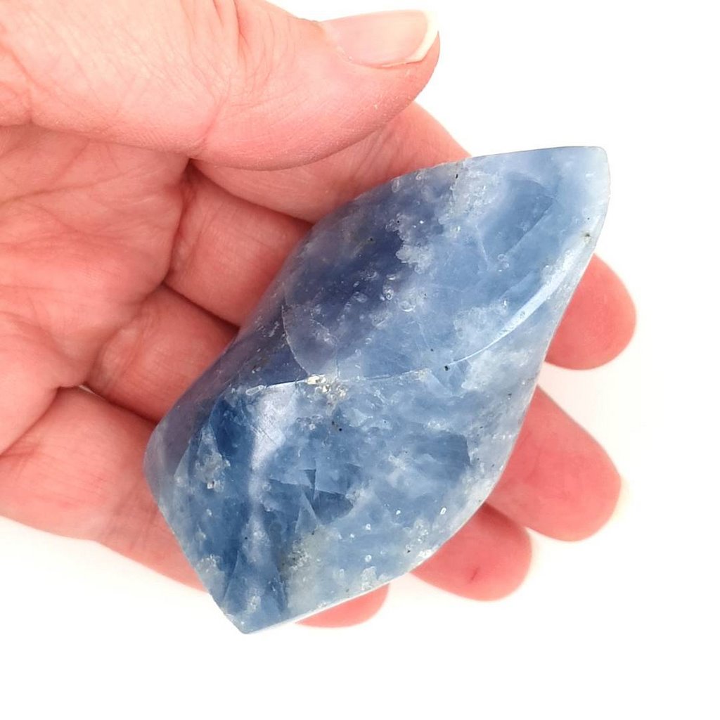 blue calcite flame