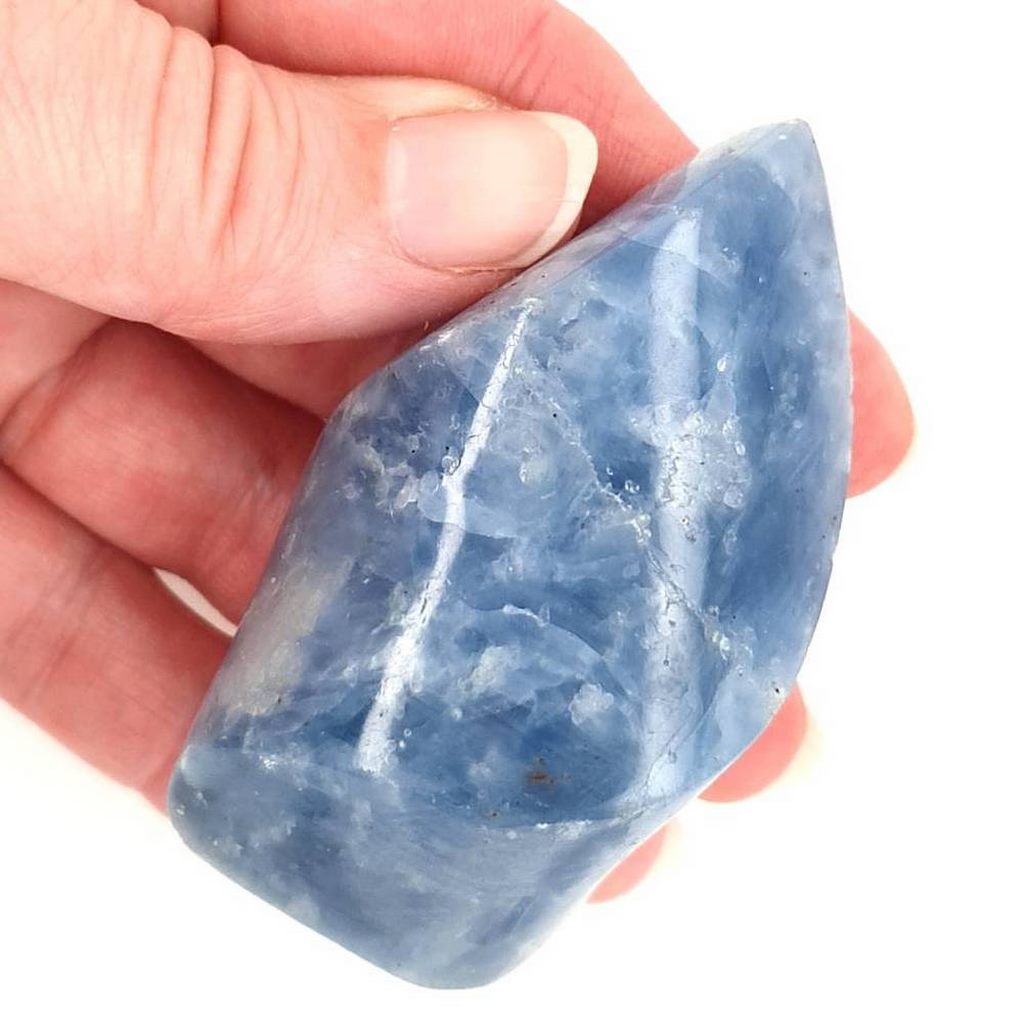 blue calcite flame