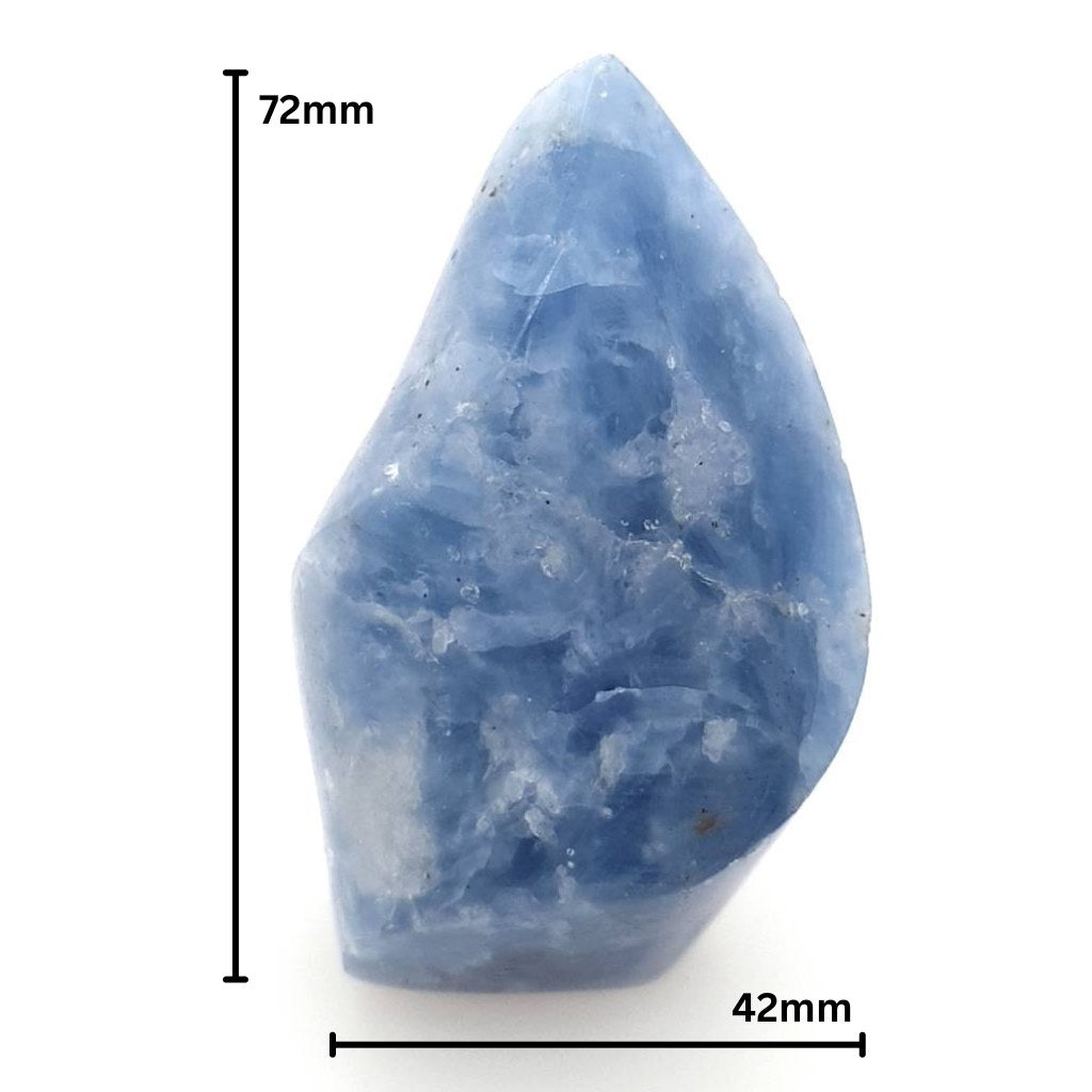 blue calcite flame