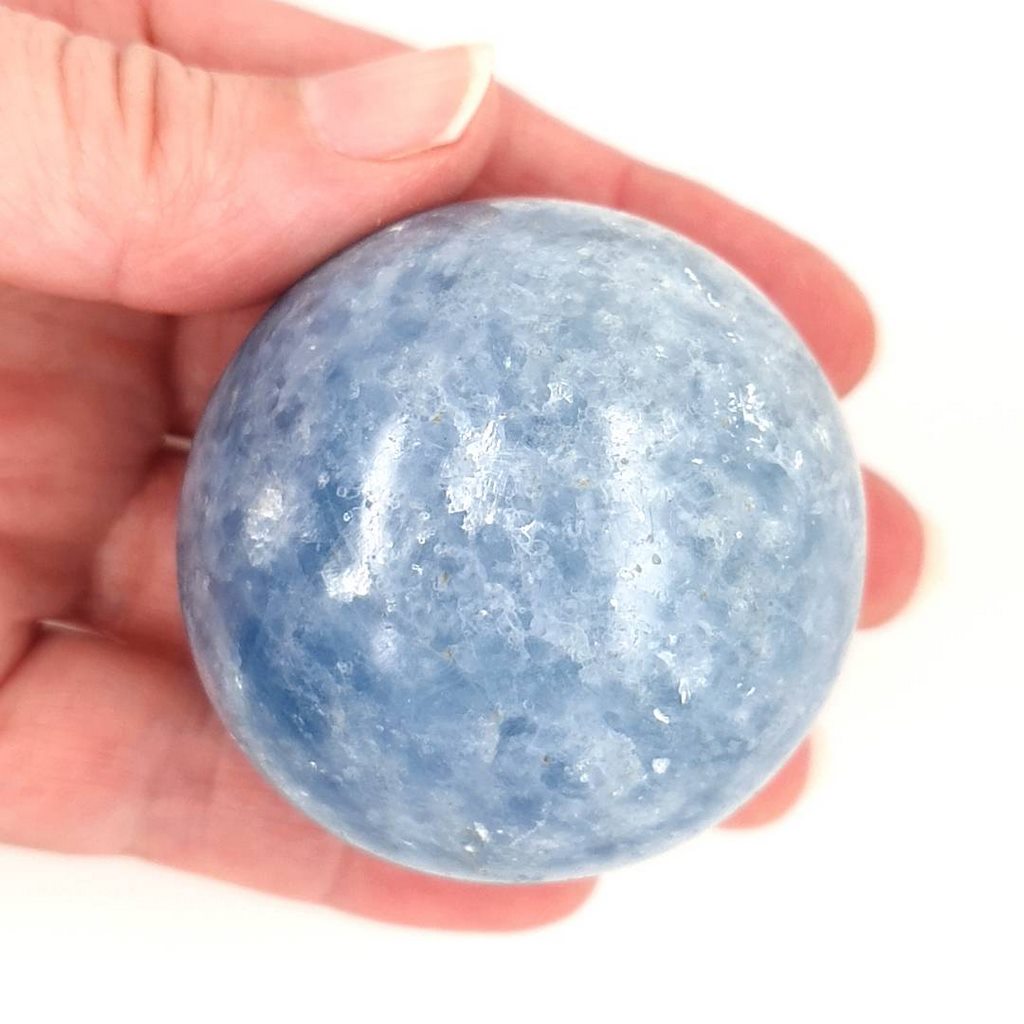 blue calcite sphere