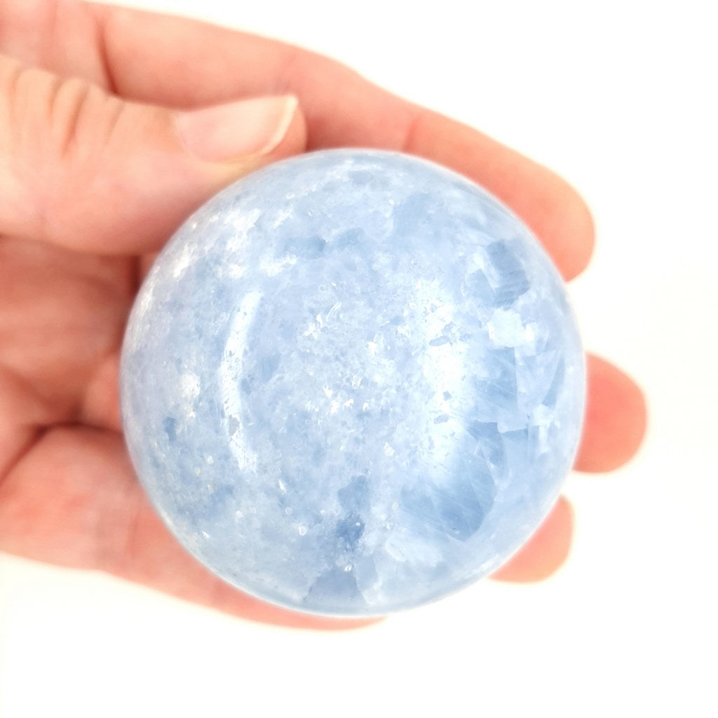 blue calcite sphere