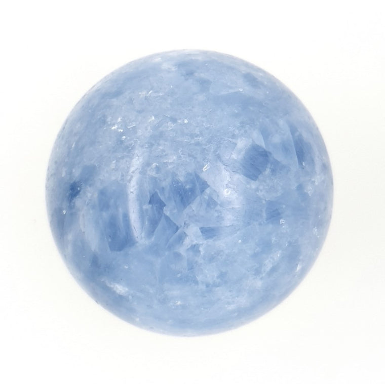 blue calcite sphere