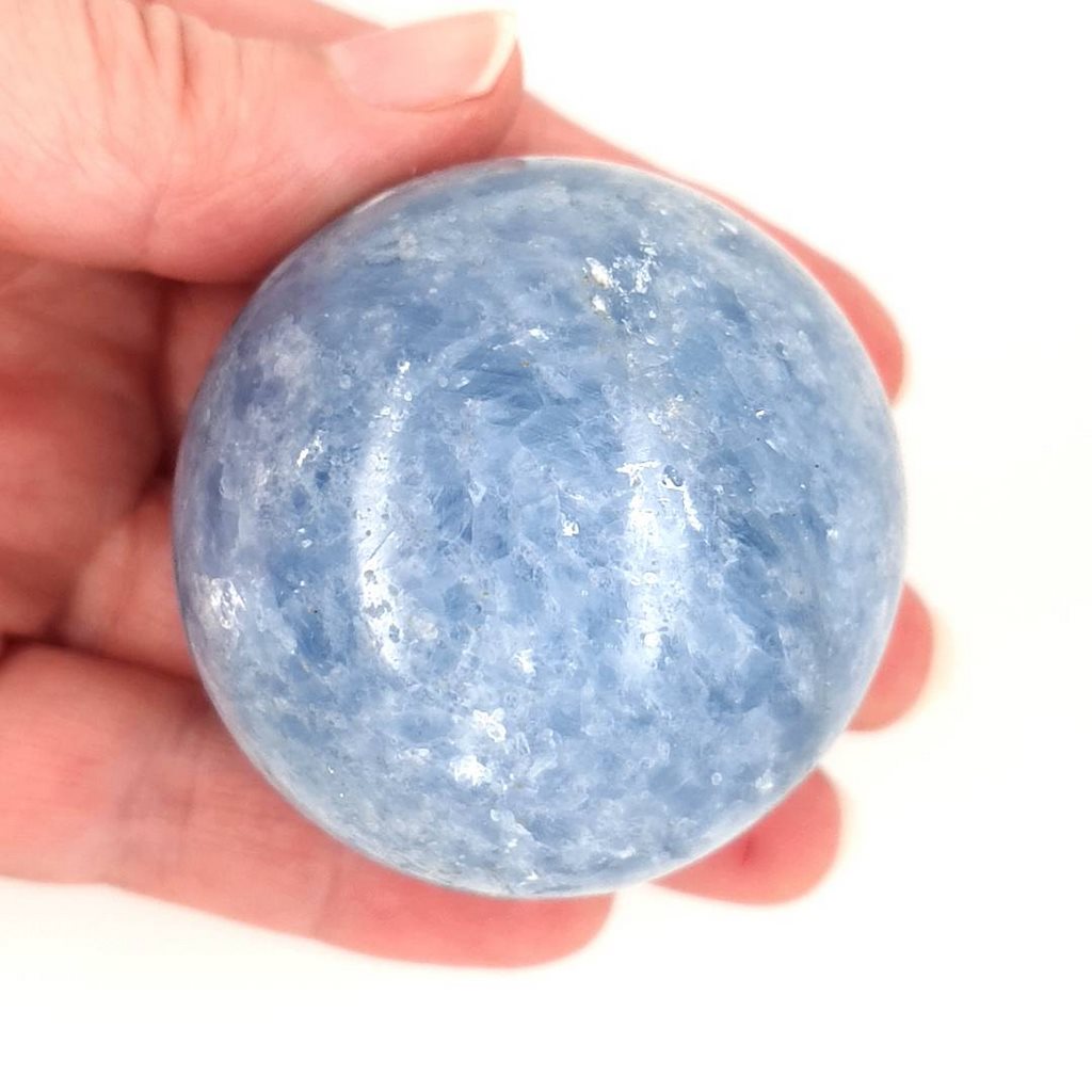 blue calcite sphere