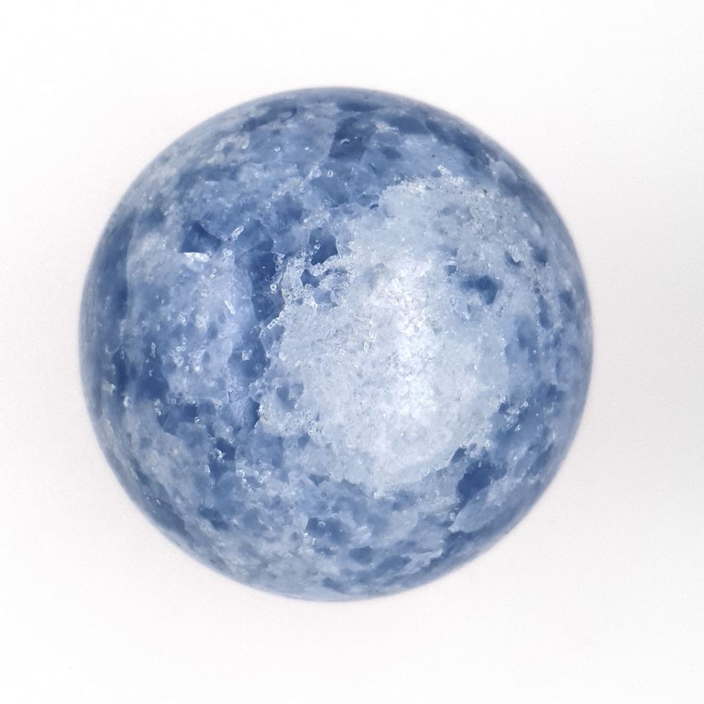 blue calcite sphere