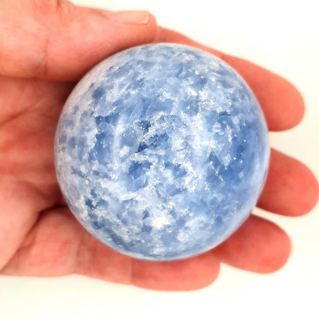 blue calcite sphere