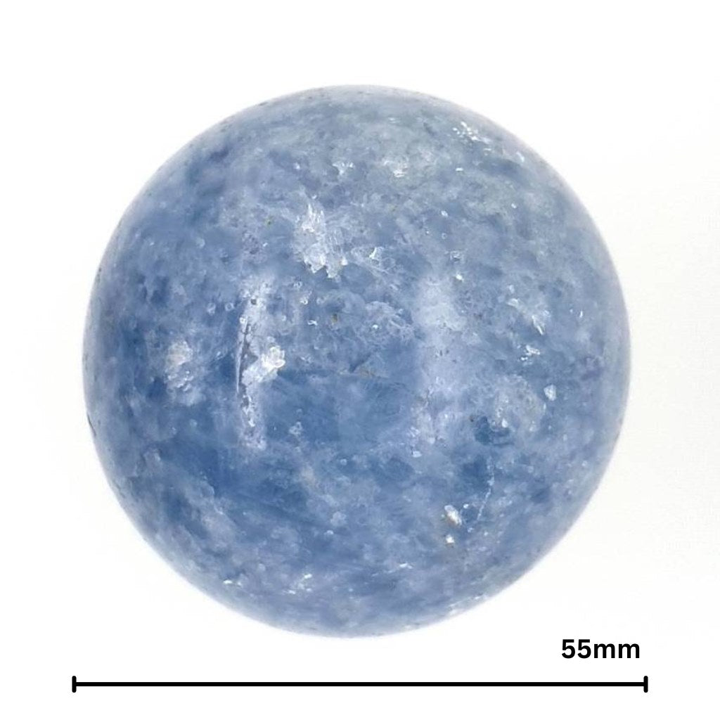 blue calcite sphere