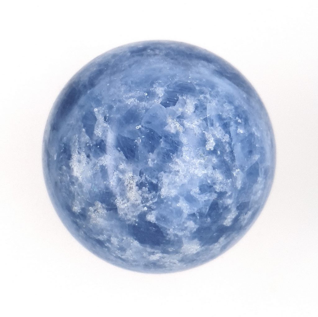 blue calcite sphere