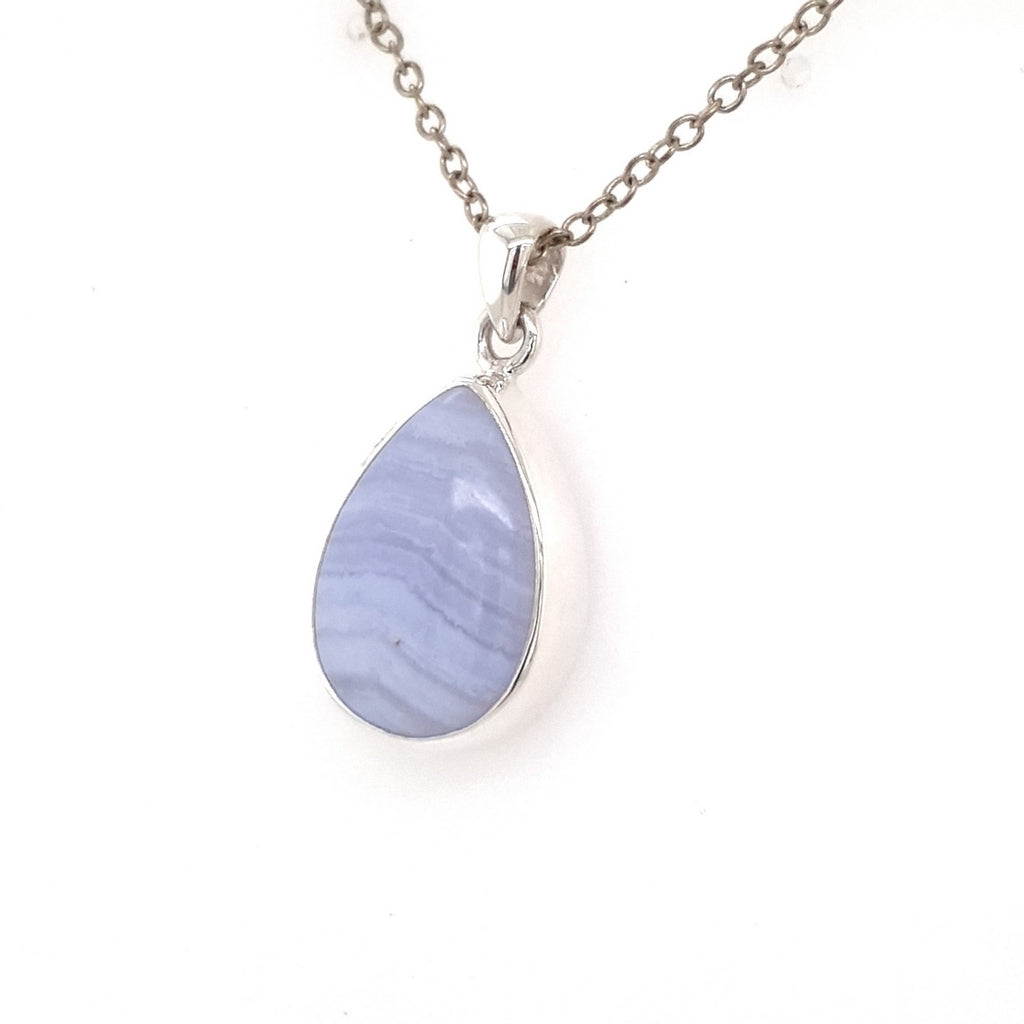 blue lace agate pendant