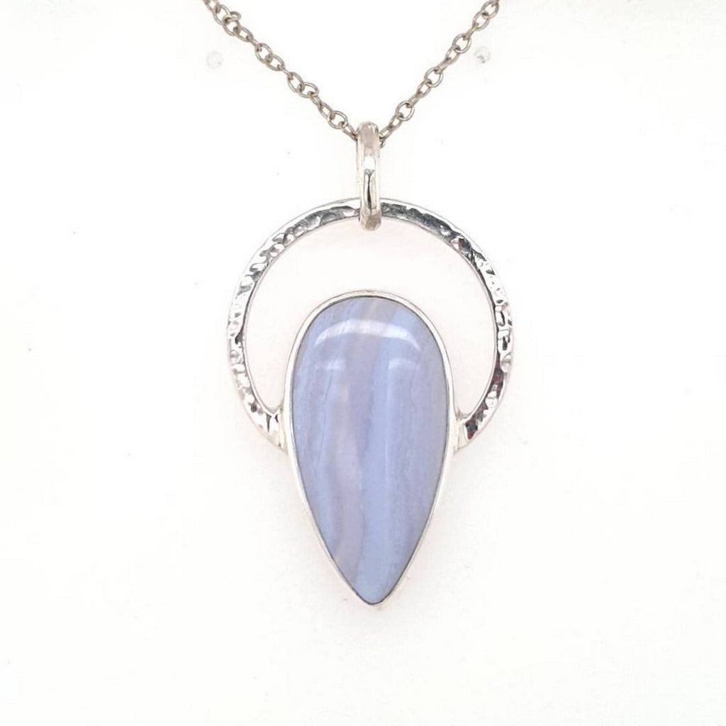 blue lace agate pendant