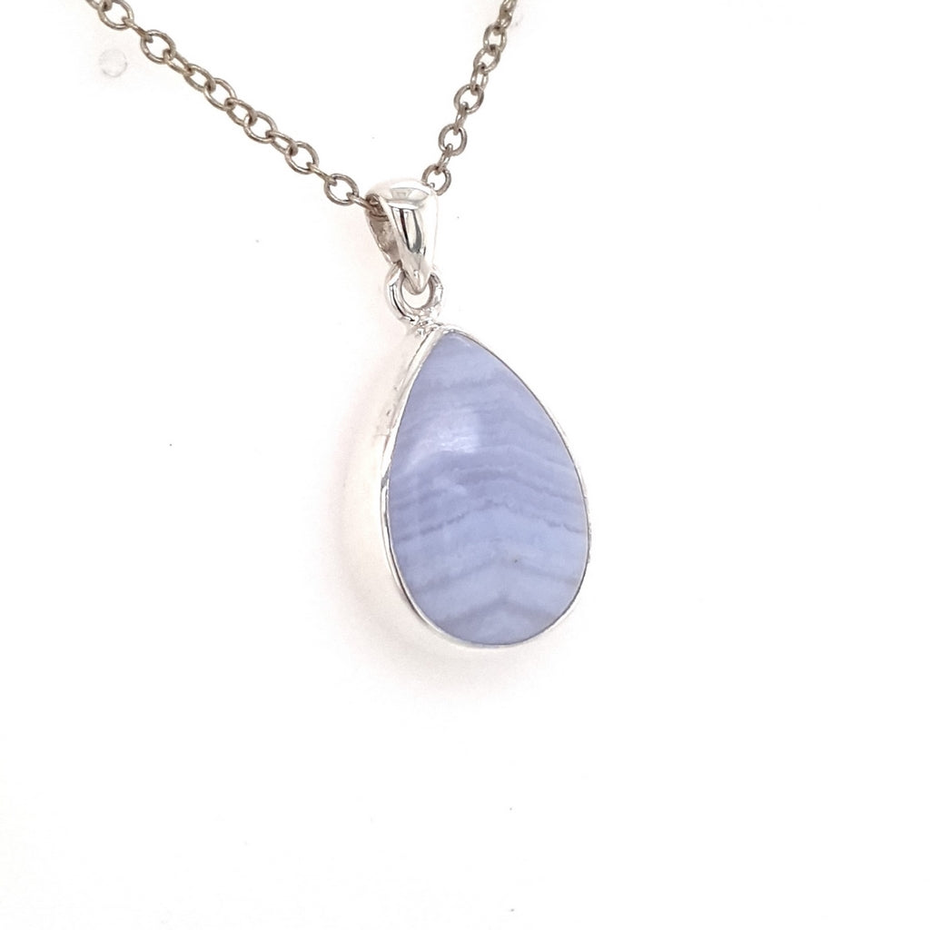 blue lace agate pendant