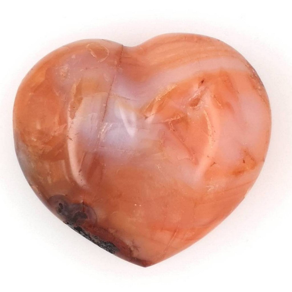 Carnelian Crystal Heart - Gemstone for Anxiety and a Great Energy Healing Crystal