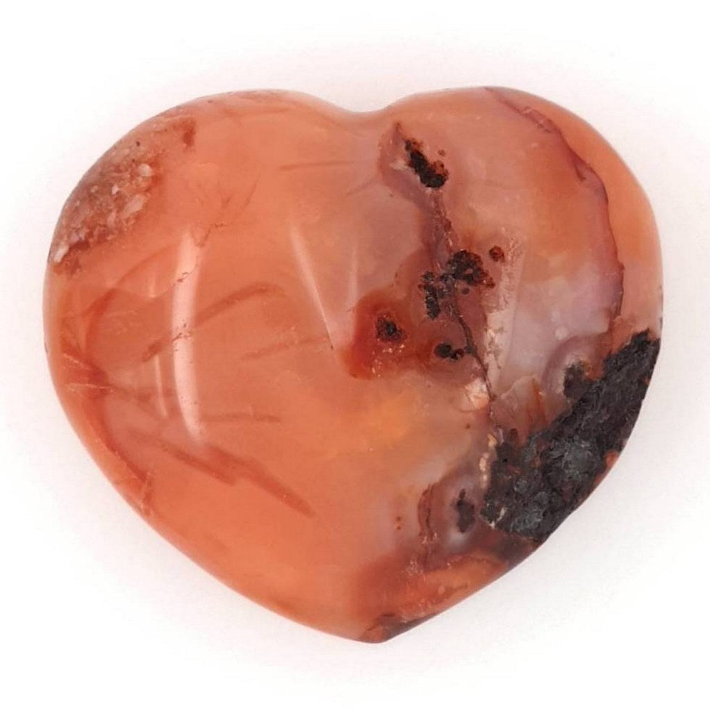 carnelian crystal heart