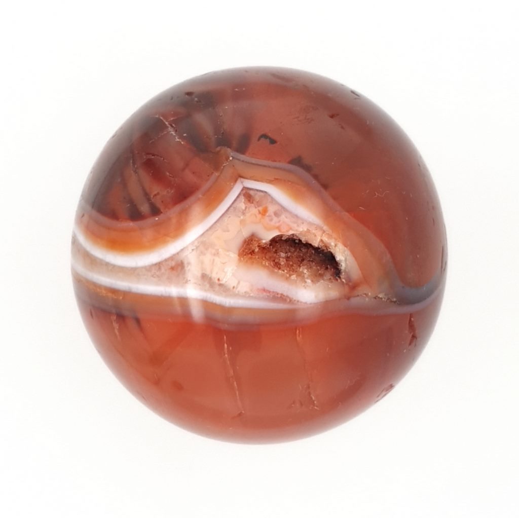 carnelian crystal sphere