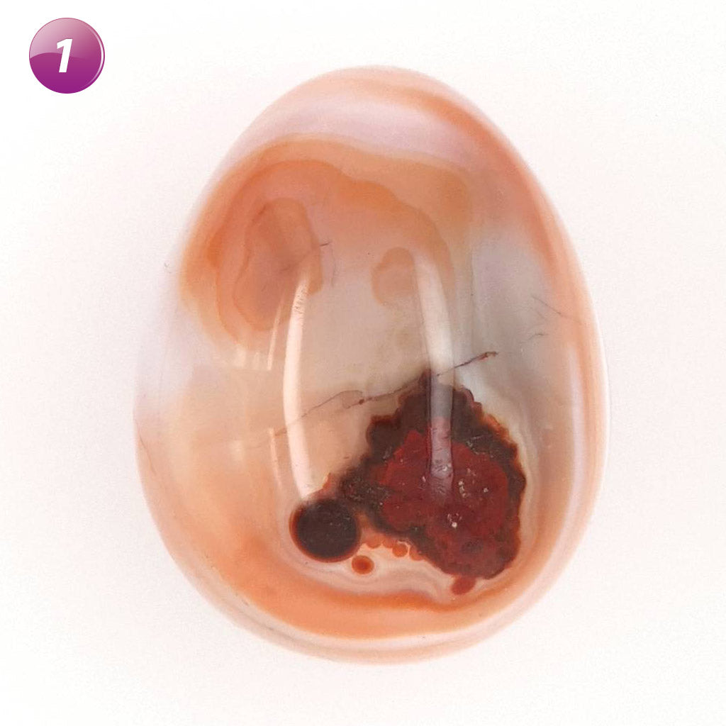 Carnelian Crystal Egg - Polished Stone for Metaphysical Healing Chakra Stone Crystal Therapy