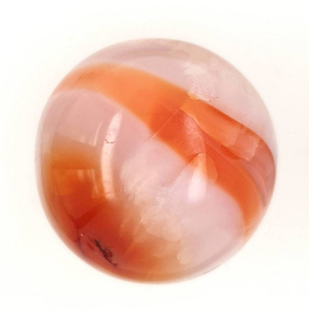 Carnelian Crystal Sphere - Polished Gemstone for Home Decor & Energy Healing