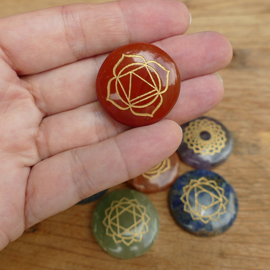 7 chakra healing stone set