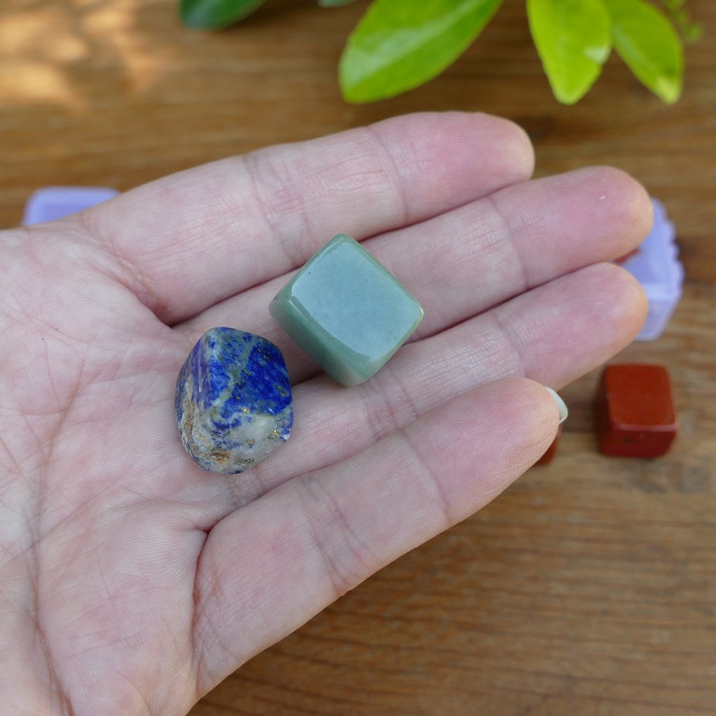 7 chakra tumble stone set in convenient container