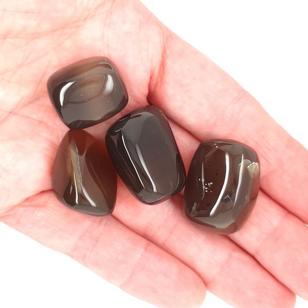 Honey Chalcedony Tumbled Stones - Polished Natural 25mm Healing Gemstones for Calm and Reiki